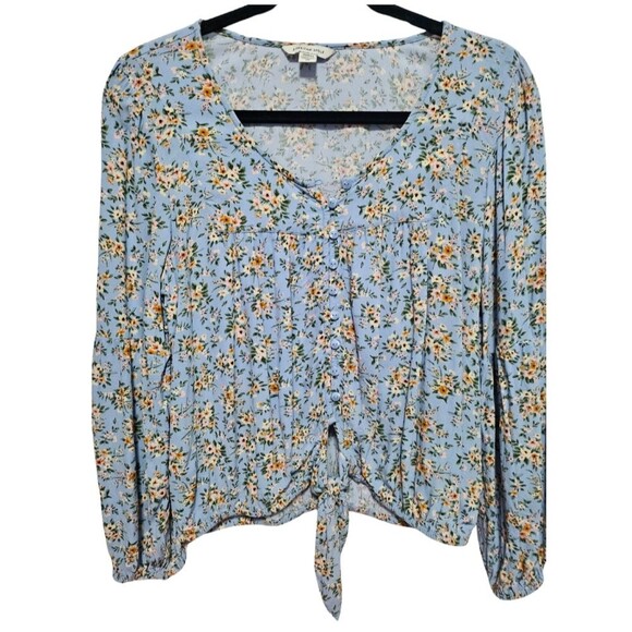 American Eagle Outfitters Tops - American Eagle Outfitters Cottagecore Country Western Ditsy Floral Blouse Size M